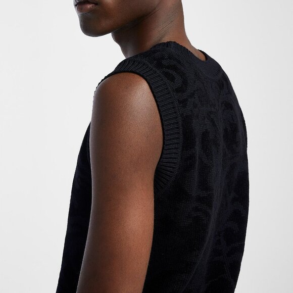 BNWT AW24 ERNEST W. BAKER JACQUARD CHENILLE SWEATER VEST M - Picture 12 of 12